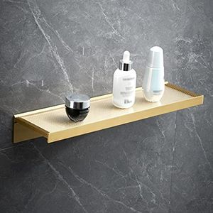 Badkamerplanken Planken Badkamer Spiegel Voorkant Cosmetische Organisator Plank Handdoek Plank Acryl Badkamer Wastafel Toiletopslag Boven Het Toilet Wandmontage Keukenplanken/Zwart 50cm (Color : Br