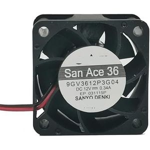 VOOR 9GV3612P3G04 DC 12V 0.34a 4028 4cm kogelkoelventilator