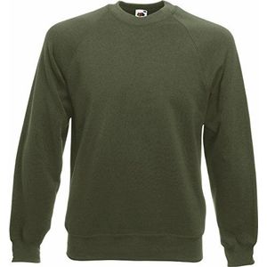Fruit of the Loom Sweatshirt voor heren, olijfgroen (classic olive), XXL