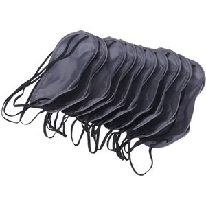 10 stuks comfortabele slaap oogmasker schaduw cover blinddoek nacht slapen reishulp slaapmasker blinddoek ooglap slaapmasker (Eyeshade-02)