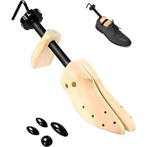 Nicoone Schoenspanner voor heren en dames, 2-weg uitbreiding schoenbreedte en lengte incl. schoenspanner van hout met 4 drukontlastingspads, Meerkleurig, 38-41