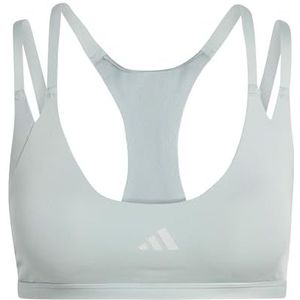 adidas Mujer Optime Workout Strappy Light Support Bra, Wonder Sage, S