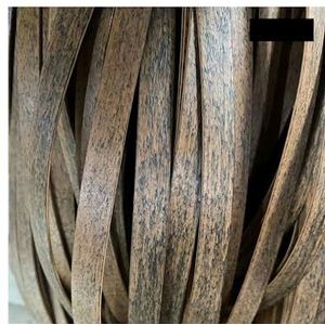 XPJYUA Synthetisch rotan reparatiemateriaal 12-17 mm PE gradiënt plat synthetisch rotan materiaal rol handgemaakt weven reparatie meubels bed sofa stoel tafel (kleur: 12 mm)