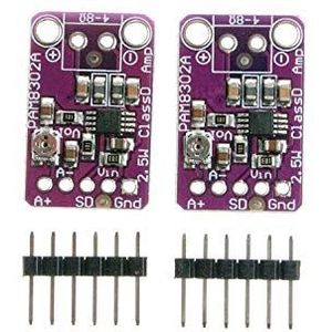 ICQUANZX 2 stuks PAM8302 2,5 W enkelkanaals klasse D audio eindversterker versterker ontwikkelingsbord