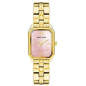 Anne Klein Jurk Horloge AK/3774BHGB, Goud/Blush Roze, armband