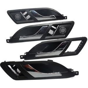 Auto interieurdeurgrepen Voor VW Voor Lavida 2008-2012 Voor Skoda Voor Superb 2001-2008 Auto Binnendeurgreep Binnen Interne Sleutel Openen De(4PCS Black)