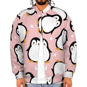 Het schattige Honkbaljasje van Pinguïn Grappige Mensen Gedrukte Jas Zacht Sweatshirt voor