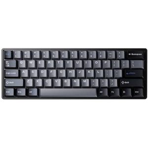 QPSJXN G60 Compact 61 Toetsenbord Met Snelle Trigger Mechanische Schakelaars En RGB Compatibel Compatibel met Snelle Actie (Zwart Grijs Peri)