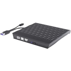 USB3.0 Behuizing For Mobiele Externe Optische Drive Behuizing For Externe Schijf Optische Drivekit Behuizing For Dvd-schrijver Gebruiksvriendelijk(Striped model)