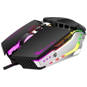 G7 Bedrade Gaming Muis 7 Knoppen 3600 DPI LED Optische USB Computer Bedrade Muis voor Desktop Laptop PC Gamer Muis (ZWART)