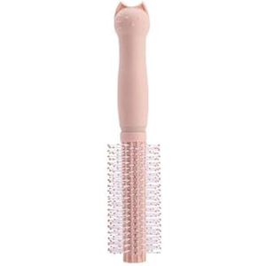 Roze Kat Luchtkussen Kam Vrouwen Hoofdhuid Massage Kammen Meisjes Antistatische Nat Krullend Ontwarren Haar Borstel Thuis Salon styling Tools(Curling comb)