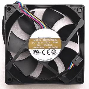 DATA1225B2G PS02 Voor AVC 12025 120 * 120 * 25mm 120mm Ventilator Dubbele Bal 4-Draads 12V 1.02A 4300RPM 148.9CFM Koelventilator