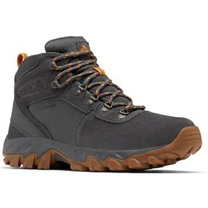 Columbia Newton Ridge Plus 2 Suede WP Wide Mid Rise Trekking- en wandelschoenen, donkergrijs/goud amber, 13