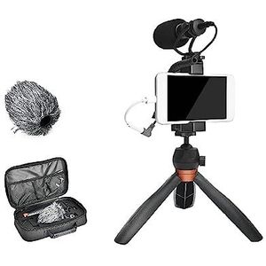 Geluidskaartset, CVM-VM10-K2 PRO Smartphone-video-installatie met statief, externe shotgun-microfoon, vlogkit