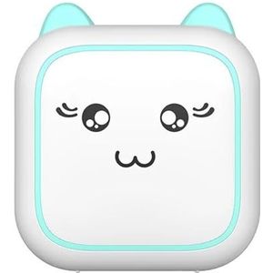 Miniprinter Thermische Zelfklevende Etiketten Printersticker Bluetooth Mini Pocket Label Notes-printer For Thuis En Op Kantoor Helder Afdrukken(Blue)