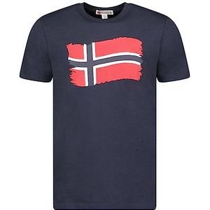 Geographical Norway - Heren T-shirt met korte mouwen, L, L