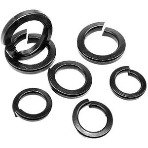 Splitsveerring, M1.6-M12 DIN127 geplateerde 304 roestvrijstalen veerring met gespleten slot(20pcs M10)