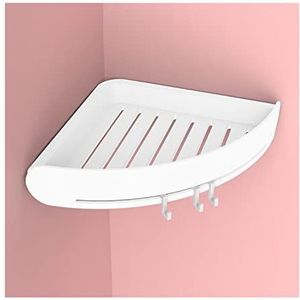 Zwevende planken voor muur Badkamer Opbergplank Toilet Organizer Badkuip Lade Houder Gemonteerd Hoekrek Keuken Accessoires Zwevende Planken (Kleur: B-Blauw, Maat: 2 stuks) (Color : A-white, Size : 2