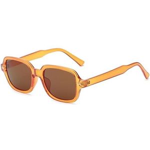 Zonnebrillen met montuur, trendy streetstyle zonnebrillen, retro kleine vierkante zonnebrillen (Kleur : C3)