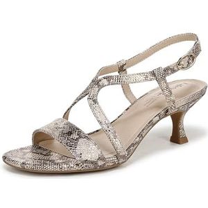 LifeStride Dames Nolita sandaal met hak, Taupe Multi Slang, 36 EU