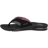 Reef Fanning Flip Flop voor dames, Zwart Grijs, 38.5 EU