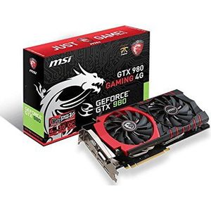 MSI V317-008R NVIDIA GeForce GTX980 Gaming grafische kaart (PCI-e, 4GB GDDR5 HDMI, DVI, DisplayPort, 1 GPU)