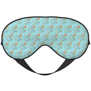 Marine Sea Life Printing All-Occasion Sleep Eye Mask met dubbelzijdige verstelbare riem, perfect voor ploegen en reizen