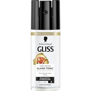 Gliss Kur Glans Tonic Total Repair (100 ml), glansspray met keratine voor briljante glans en voelbaar soepel haar