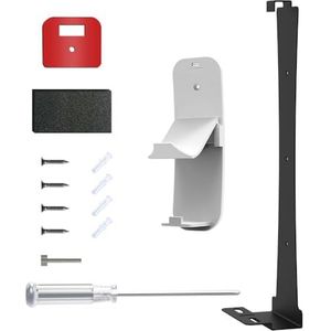 Muurbeugel PS5 Slank, Muurbeugel voor PS Slim 5 Stevige PS5 Slanke Muurbeugel met Controller Houder & Hoofdtelefoon Hanger (zwart)