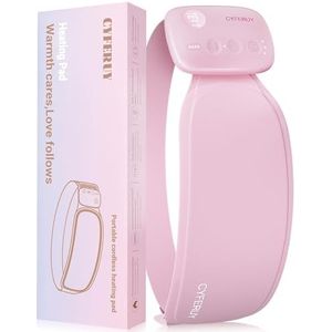 FUCEORUY Menstruele verwarmingskussen, oplaadbaar, draagbaar, menstruatiepijnverlichting, verwarmingsriem met 3 warmteniveaus voor rug- en maagpijnverlichting, menstruatiepijnverlichtende machine voor