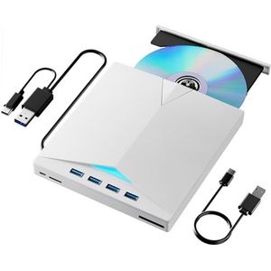 7-in-1 externe dvd-rw optische drive cd-brander lezer speler USB 3.0 Type-c pc laptop desktop