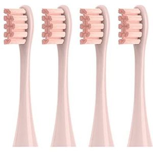 GGIS Vervangingen Borstel Hoofd Nozzles Fit voor Oclean X Pro/X/ZI / F1 / Lucht 2 / één/SE Sonic elektrische tandenborstel diepe reiniging 2/3 / 4 stks hoofden (Color : 4 pink)