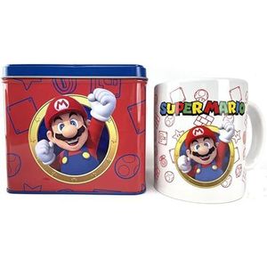 Nintendo - Set mok + spaarpot Super Mario Bros, meerkleurig (129570)