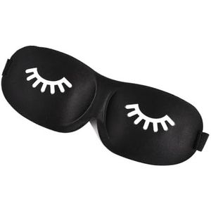 3D slaapmasker schoonheid wimper slapen oogmasker oogmasker oogschaduw slaaphulp reizen buiten huis ogen rust ontspannen oogschelp gezondheidszorg (zwart)