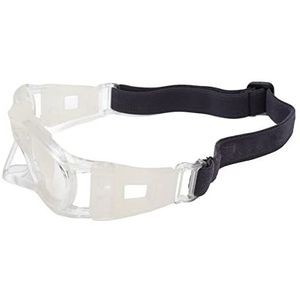 Basketbal Sportbril, Schokbestendig, Stabiel Anti-UV Sportbril Oogbescherming Gebogen Geschikt voor Hardlopen (Wit)