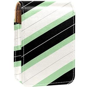 Lipgloss Houder Lipstick Case Draagbare Mini Lipstick Opbergdoos Reizen Lipstick Organizer Case met Spiegel voor Vrouwen 4 (51), Meerkleurig, 9.5x2x7 cm/3.7x0.8x2.7 in