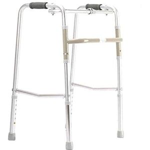 KRXSOBNV, Looprek Walkers, 4 voet aluminium opvouwbare rollator, in hoogte verstelbare antislip loophulpmiddel ，Looprek