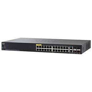 Cisco Small Business SG350-28MP Switch - L3 - Managed - 24 X 10/100/1000 (PoE+) + 2 X GIGABIT SFP + 2 X Combo GIGABIT SFP - rack-MOUNTABLE - PoE+ (382 W)