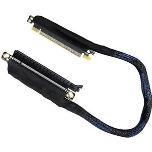 HIOPOIUYT Zeer Snelheid 64GBS PCIe5.0 Grafische Risers Kabel 180 Graden Rotatie Ontwerp Zilveren Plaat Connectoren Verbetert Koeling