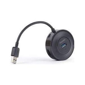 Dark 4-poorts USB 3.0 Ronde Ontwerp USB Multiplexer HUB (DK-AC-USB344)