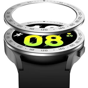 GIOPUEY Bezel Ring Compatibel met Samsung Galaxy Watch 5 40mm, Bezel Styling Ring beschermhoes, Aluminium metalen beschermende horlogeband - E-Silver