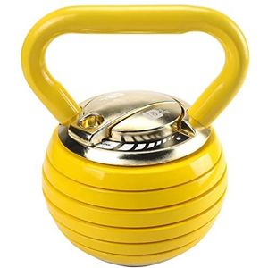 #DoYourFitness Verstelbare kettlebell, verstelbare kogelhalter van massief gietijzer in goud, maximaal 18 kg
