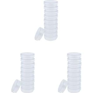 Lab Plastic Petrischaal Steriele Celweefsel Cultuur Schotel & Deksel 35mm, 3 Set (35 mm), 35mm, als beschrijving