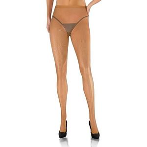 sesto senso Netpanty fijnmazig sexy dames nauwmazig netkousen, Beige - huidskleur, M-L