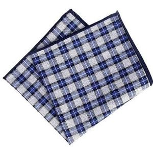 Zakdoeken - Geruite Katoenen Zakdoeken - Geweven Bedrukte Geruite Zakvierkant - Heren Casual Gestreepte Vierkante Zakken