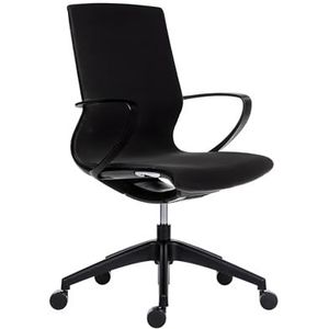 Office & More Top71 Ergonomische bureaustoel met lendensteun, met armleuningen, in hoogte verstelbaar, draaistoel met ademende rugleuning, voor kantoor en werkkamer