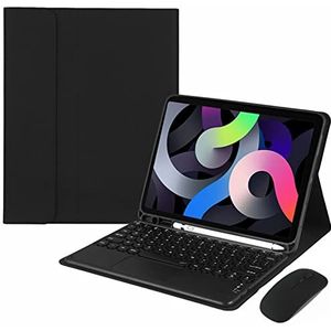 Toetsenbordhoes voor Samsung Galaxy Tab S10 FE Plus 13.1 inch 2025, Magnetisch Afneembaar Draadloos Toetsenbord met Bluetooth Muis,zwart