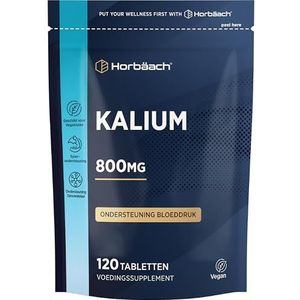 Kalium 800 mg | 120 Veganistische Capsules | Kalium Supplement voor Mannen en Vrouwen | Hoge Sterkte Element Puur Potassium | van Horbaach