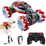 RC Stunt Car 4WD 2.4GHz - dubbelzijdig monster crawler met LED licht en geluid + Handbediening