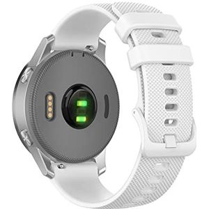 CZKE Watch Band Strap voor Garmin Venu Vivoactive 3 Strap 18 20 22 MM Siliconen Horlogeband VivoActive4 4S Forerunner245 Armband (Color : White, Size : 22mm Vivoactive 4)
